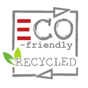 Label für nachhaltige Produktion - ECO-friendly recycled